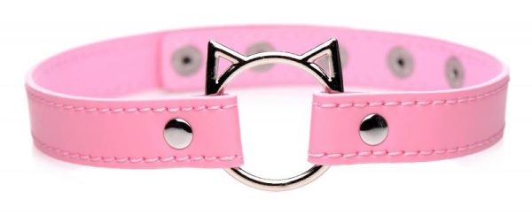 Ogrlica KInky KItty Choker Roza