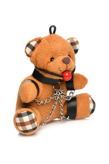 Privjesak za ključeve BDSM Teddy Bear Gagged