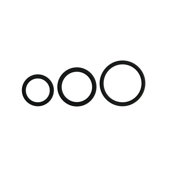 Komplet prstena za penis - crni