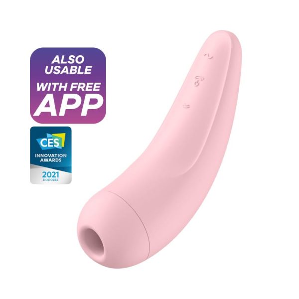 Vibrator s pritiskom zraka Satisfyer Curvy 2+, ružičasti