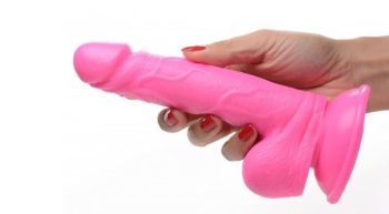 dildo realistico c testiculos 16 5 cm rosa (3)