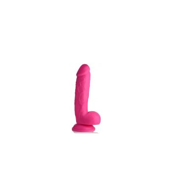dildo realistico c testiculos 21 cm rosa (2)