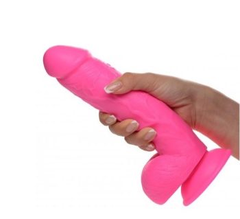 dildo realistico c testiculos 21 cm rosa (3)