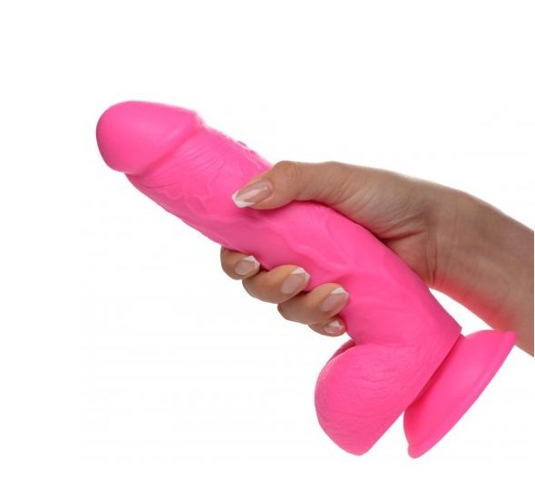 dildo realistico c testiculos 21 cm rosa (3)