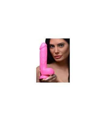 dildo realistico c testiculos 21 cm rosa (5)
