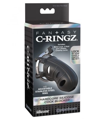 hardcore silicone cock blocker black (2)