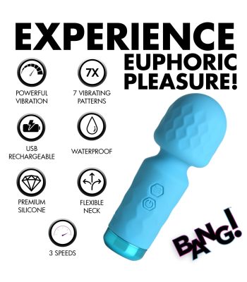 mini masajeador wand recargable silicona azul (4)