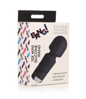 mini masajeador wand recargable silicona negro (3)