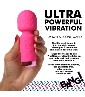 mini masajeador wand recargable silicona rosa (4)