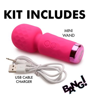 mini masajeador wand recargable silicona rosa (5)